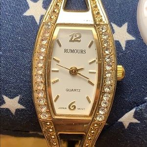Rumours Japan movement gold colored watch